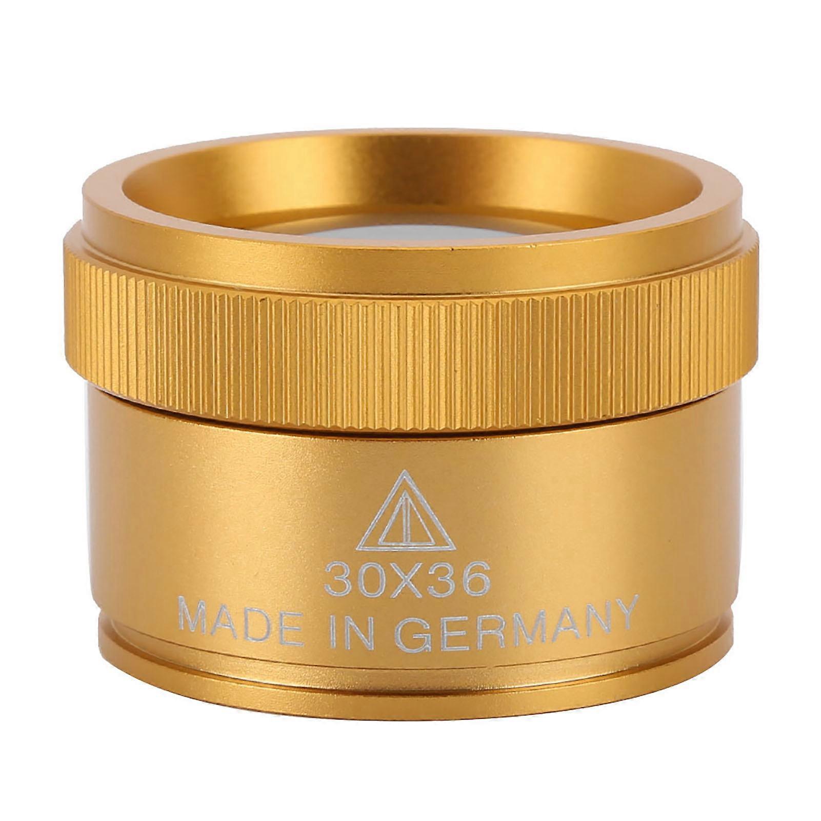 30X Magnifying Glass Handheld Portable Magnifier for Jewelry and Coin Identification with Clear Lens and Lightweight Design