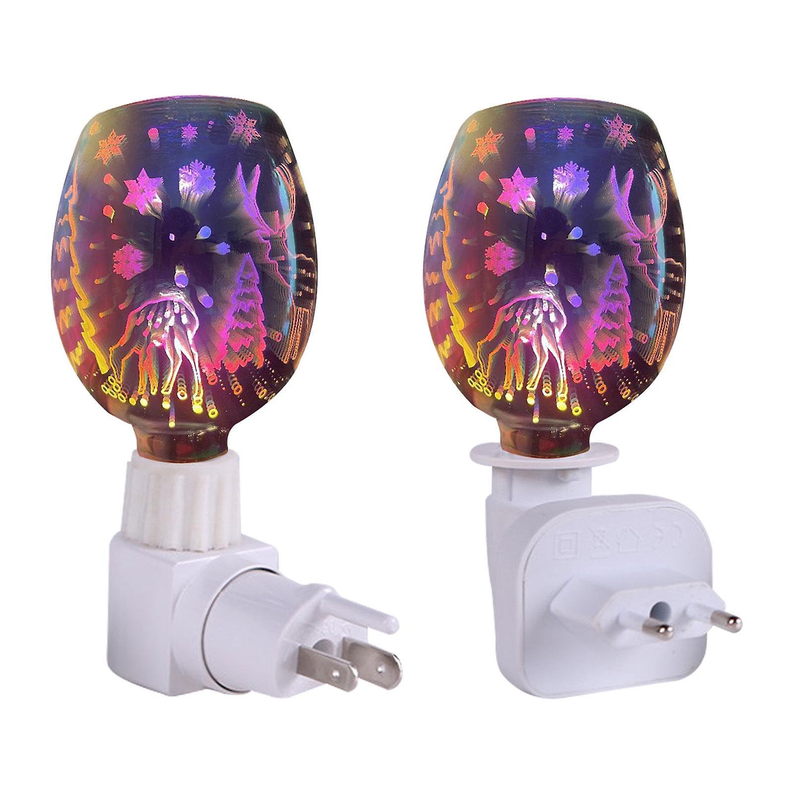 3D Wax Melting Lamp Cylinder Plug-in Aromatherapy Night Light