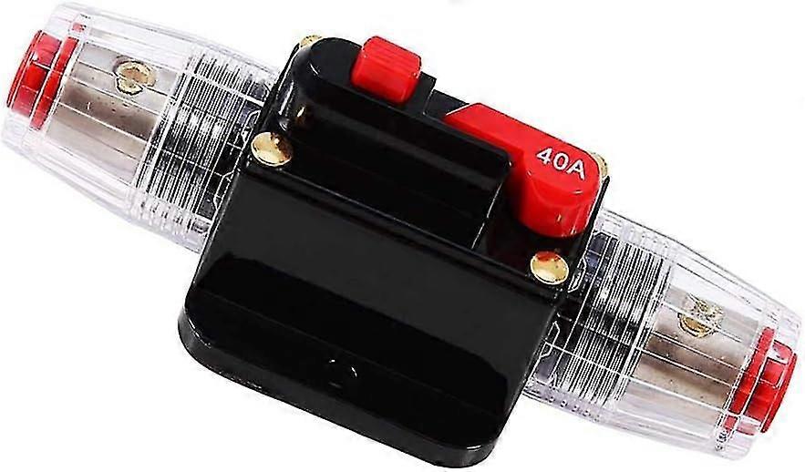 Auto Waterproof Circuit Breaker - 40a Inline Fuse Holder With Manual Reset Switch