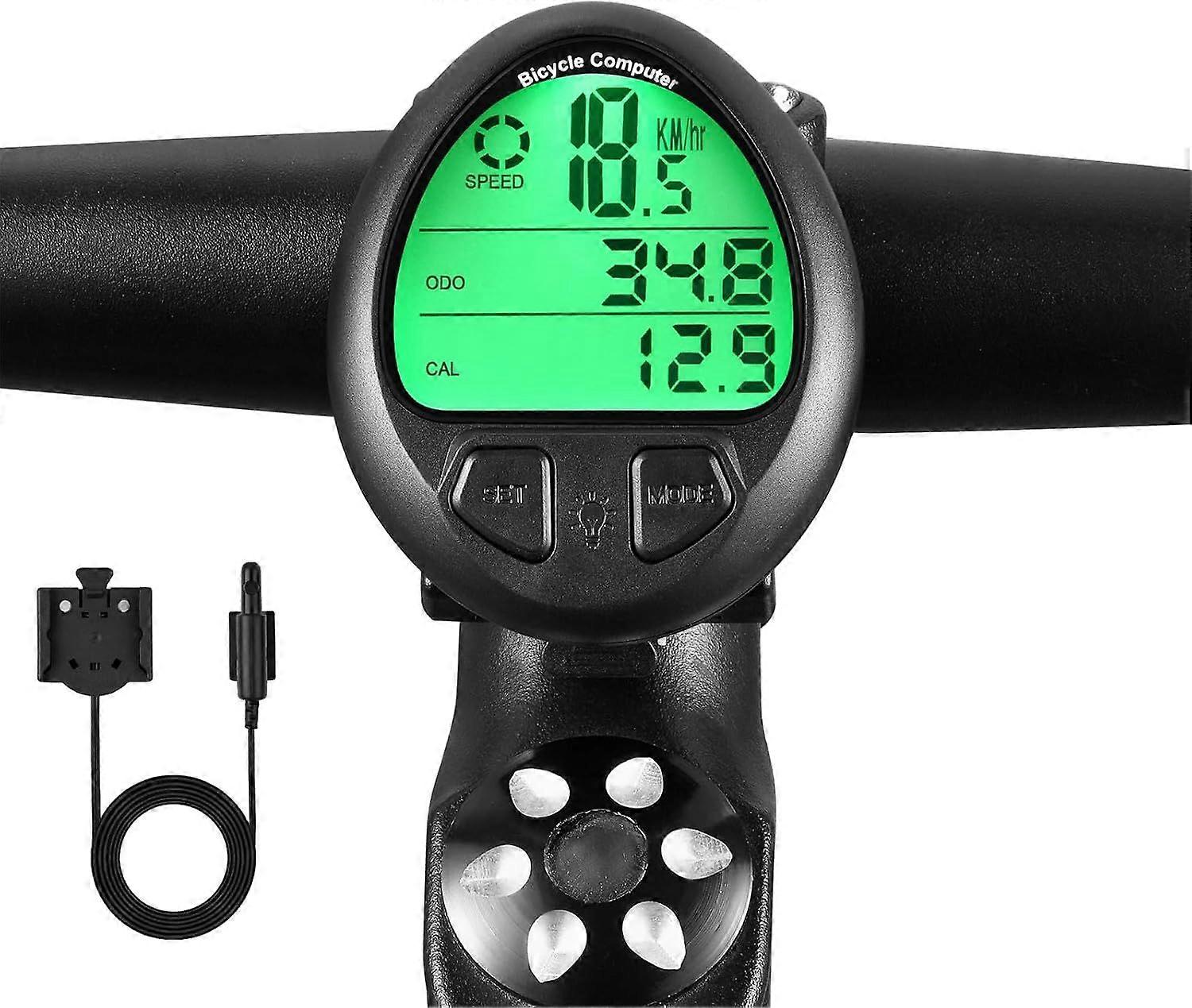 Wired/Wireless Bike Computer - MPH KM/H Bicycle Speedometer