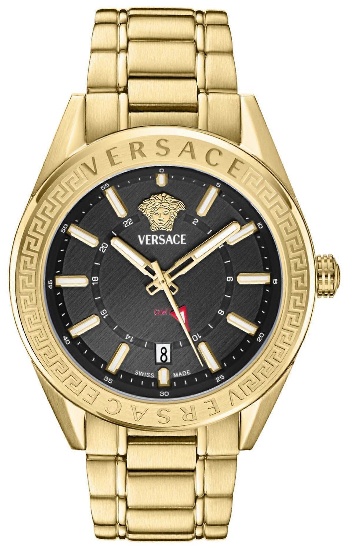 Versace VEAFA0724 V-Code GMT watch 42 mm