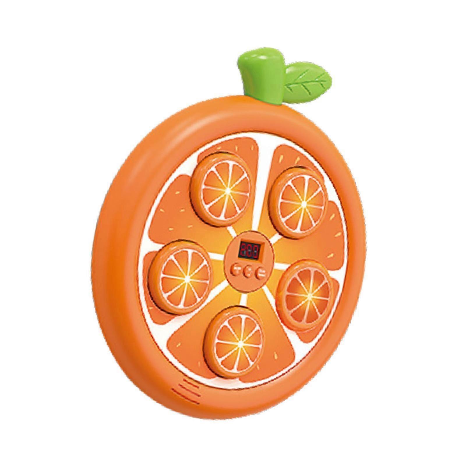 Music Boxing Training Machine Rhythm Musical Target for Home Karate Relaxing Orange