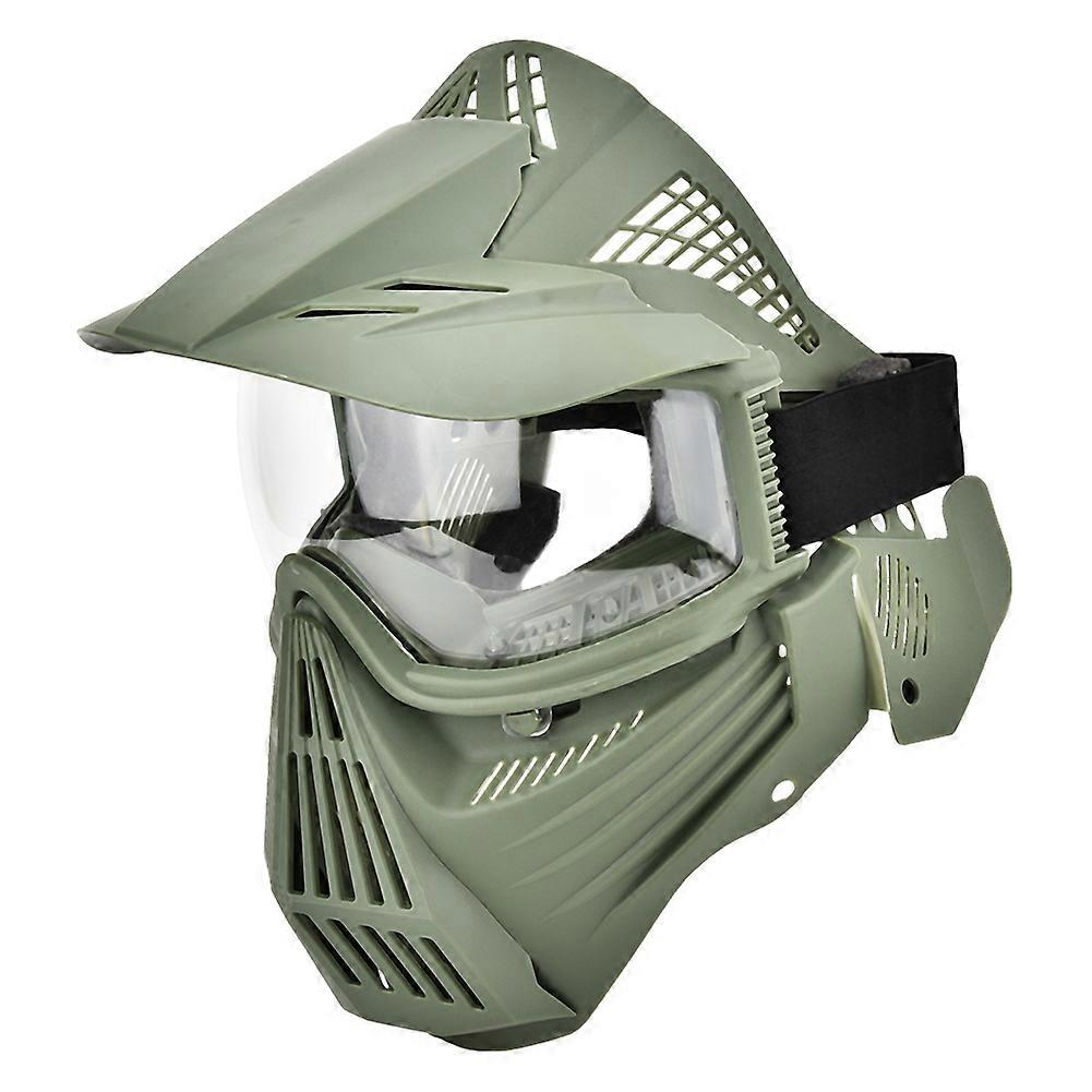משקפת פנים מלאה מסכת מגן טקטיקות פיינטבול מסכת עדשת מחשב ציוד מגן