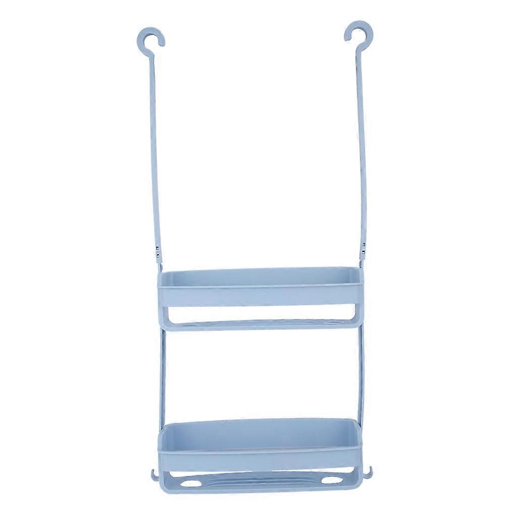 Hanging Storage Rack Space Saving Organizer for Bathroom Kitchen(Blue)