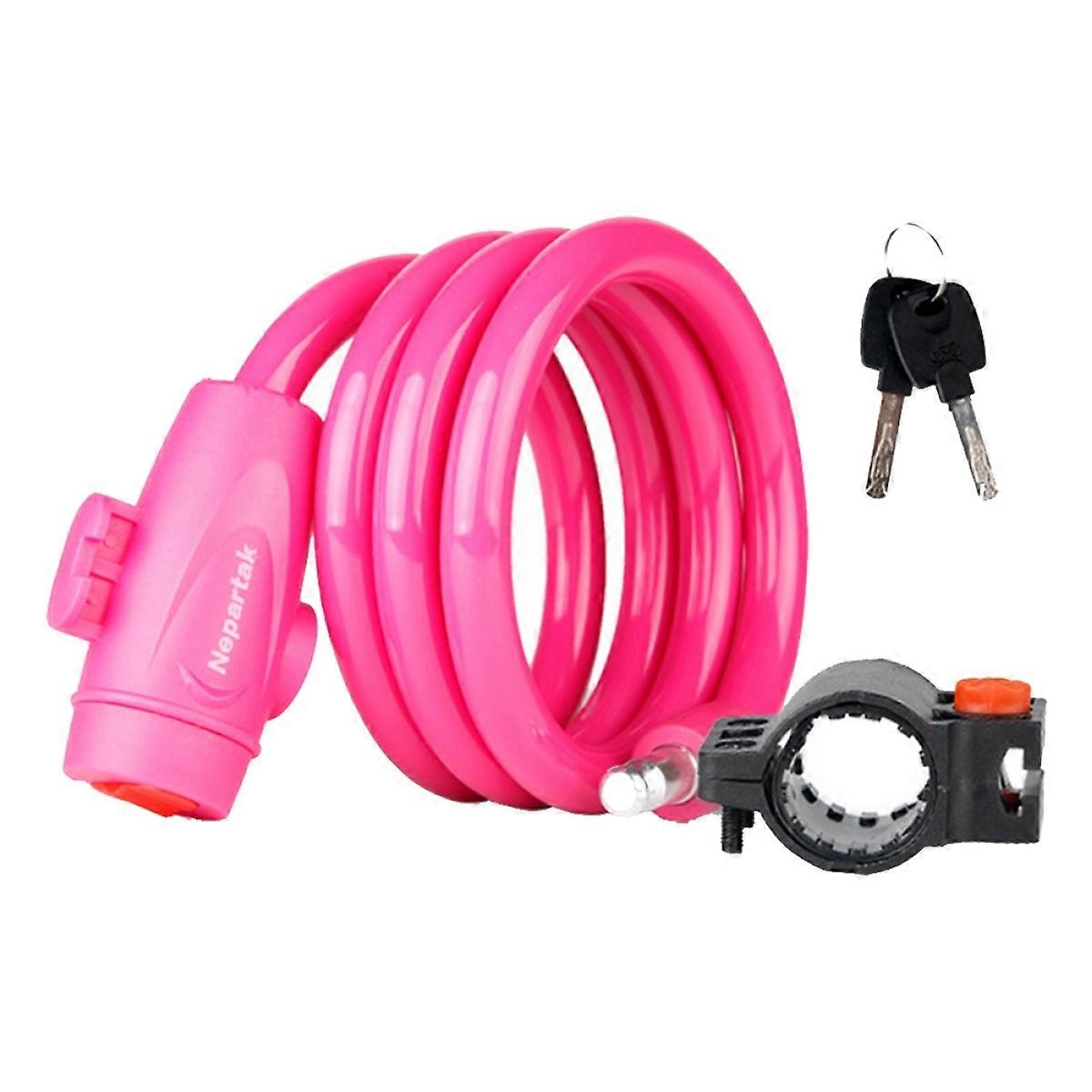 Bike Lock Anti-Theft Plastic Wire Cable Safety Accessory