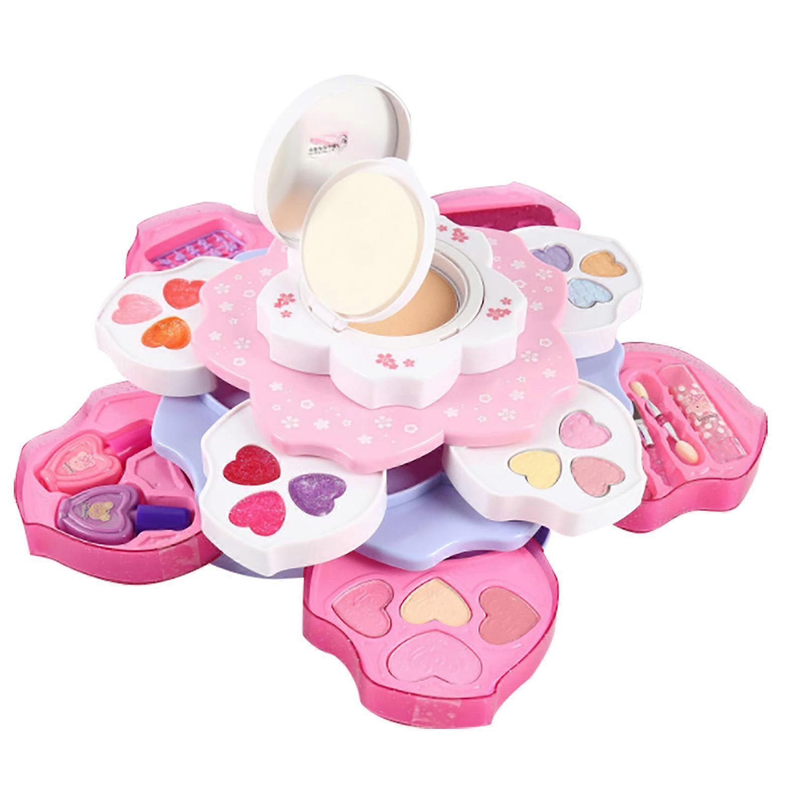 Real Cosmetic Beauty Set for Kids Play Game Washable Makeup Toy Set