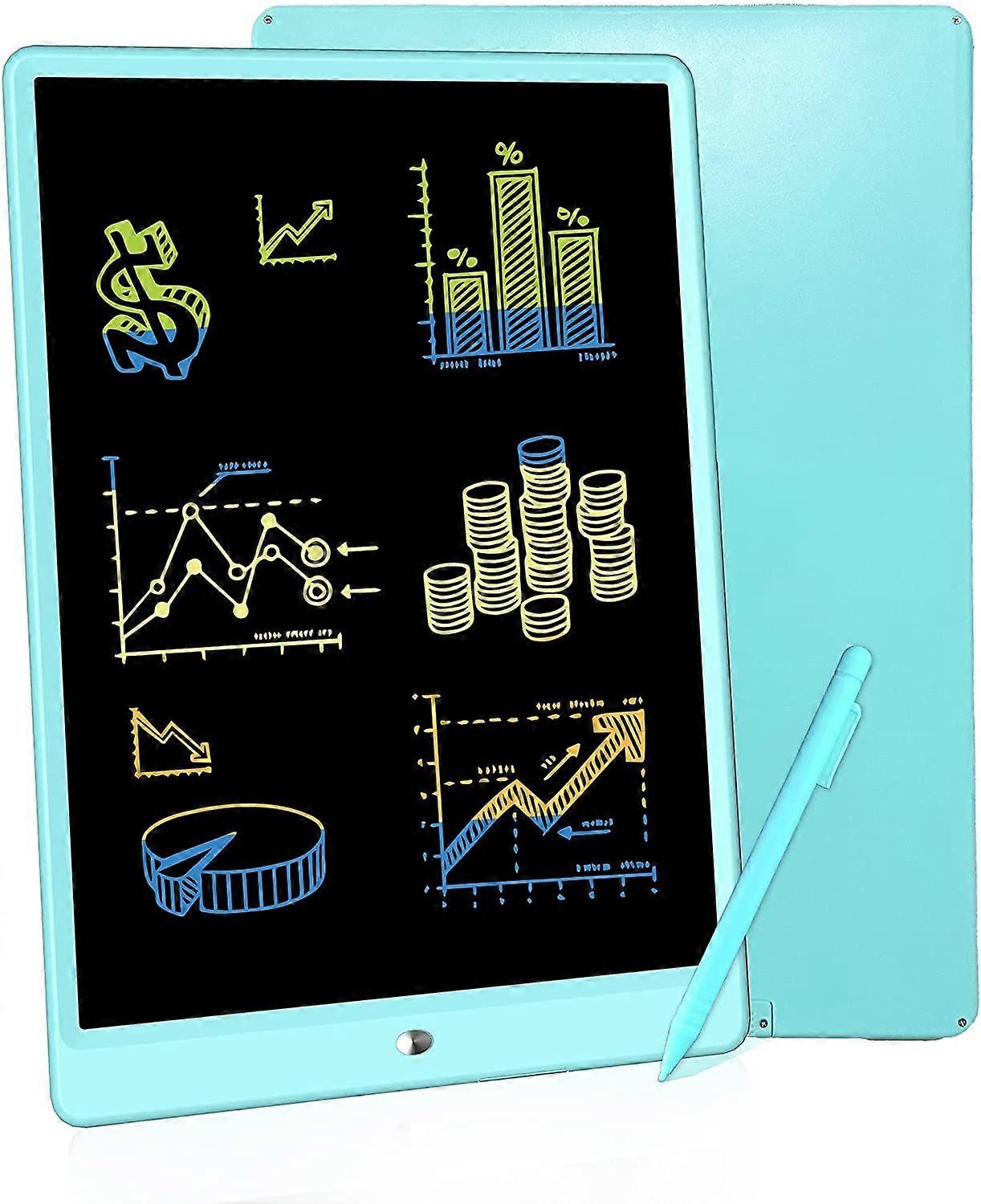 LCD Writing Tablet,12 Inches Handwriting Business Ewriter Built-in Screen Lock & Magnet for Kids and Adults Blue
