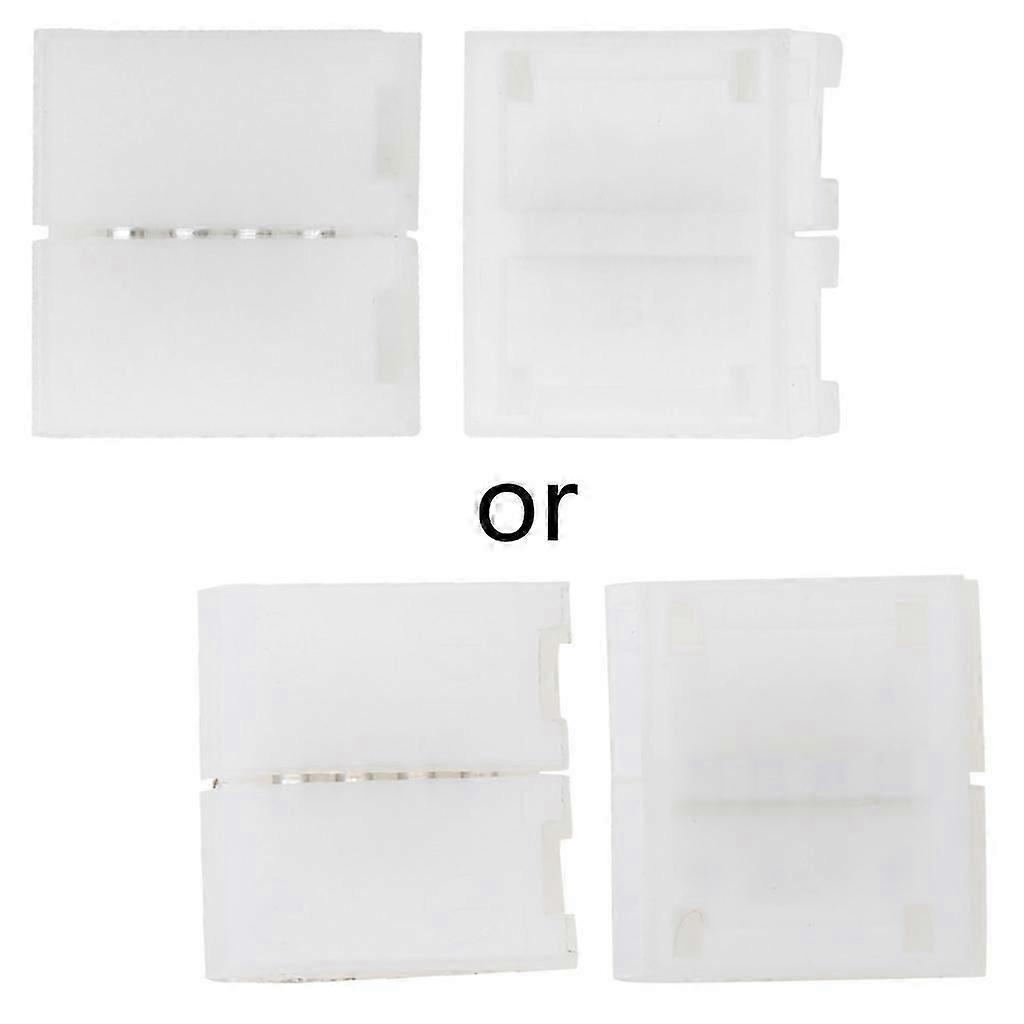 Solderless Clip-on Coupler Connector 4 Pin 10mm For 5050 RGB LED Strip Light
