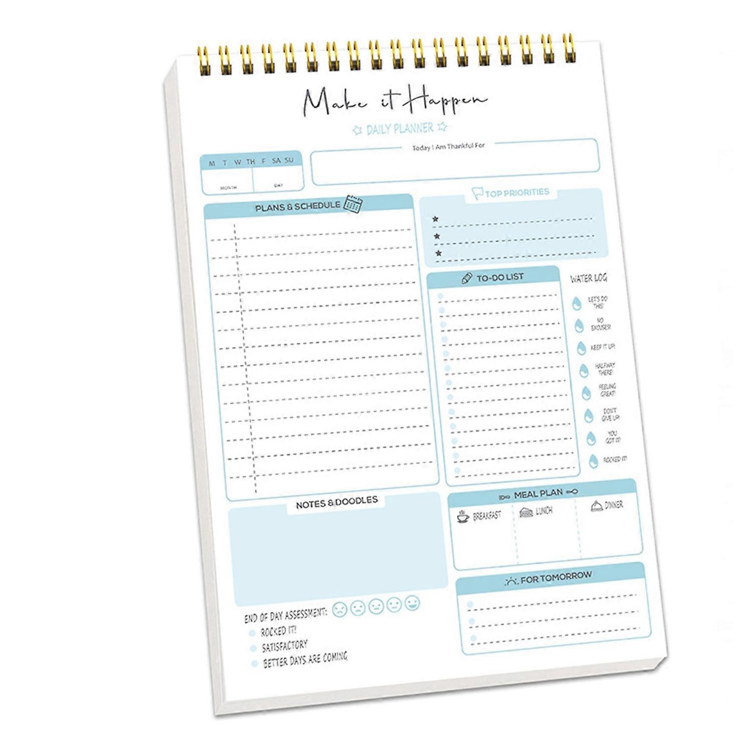 Goal-Oriented Planner Book A5 Size Smooth Writing No Ink Bleeding Efficient Goal Achievement