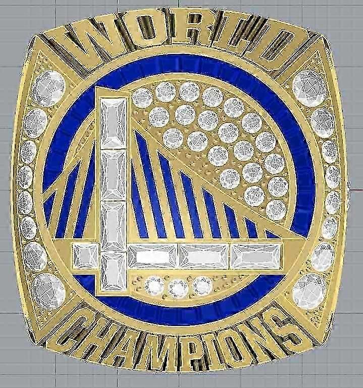 خاتم غولدن ستايت ووريورز بطل الدوري الاميركي للمحترفين - كاري # 30 ، خاتم معدني مصنوع يدويا من الفولاذ المقاوم للصدأ مع حجر كريستال