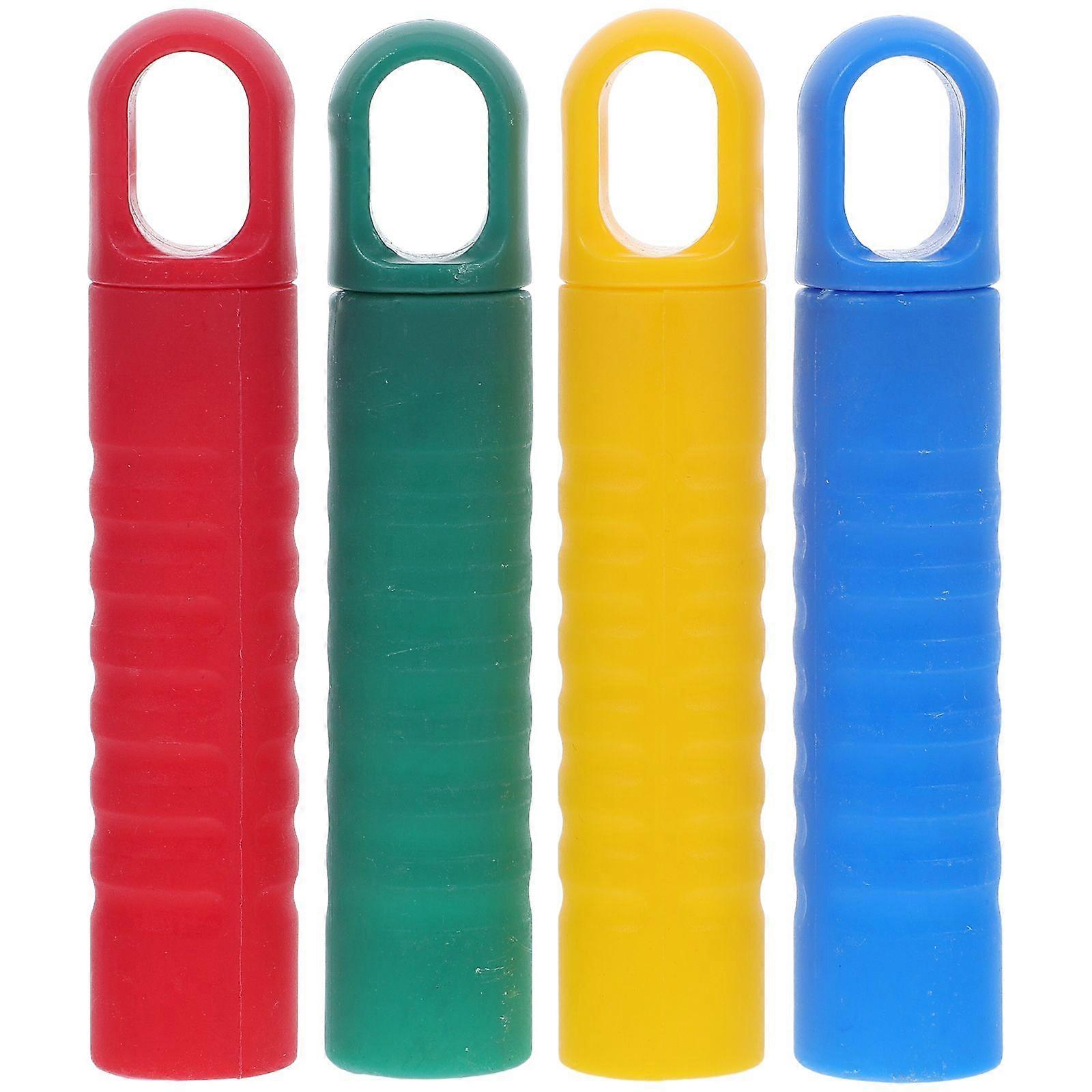 4pcs Mop Handle End Caps Mop Rod Handles End Sleeve Replacement Grips for Sweeping Broom Handle Grip Broom Tube with Tail Hole