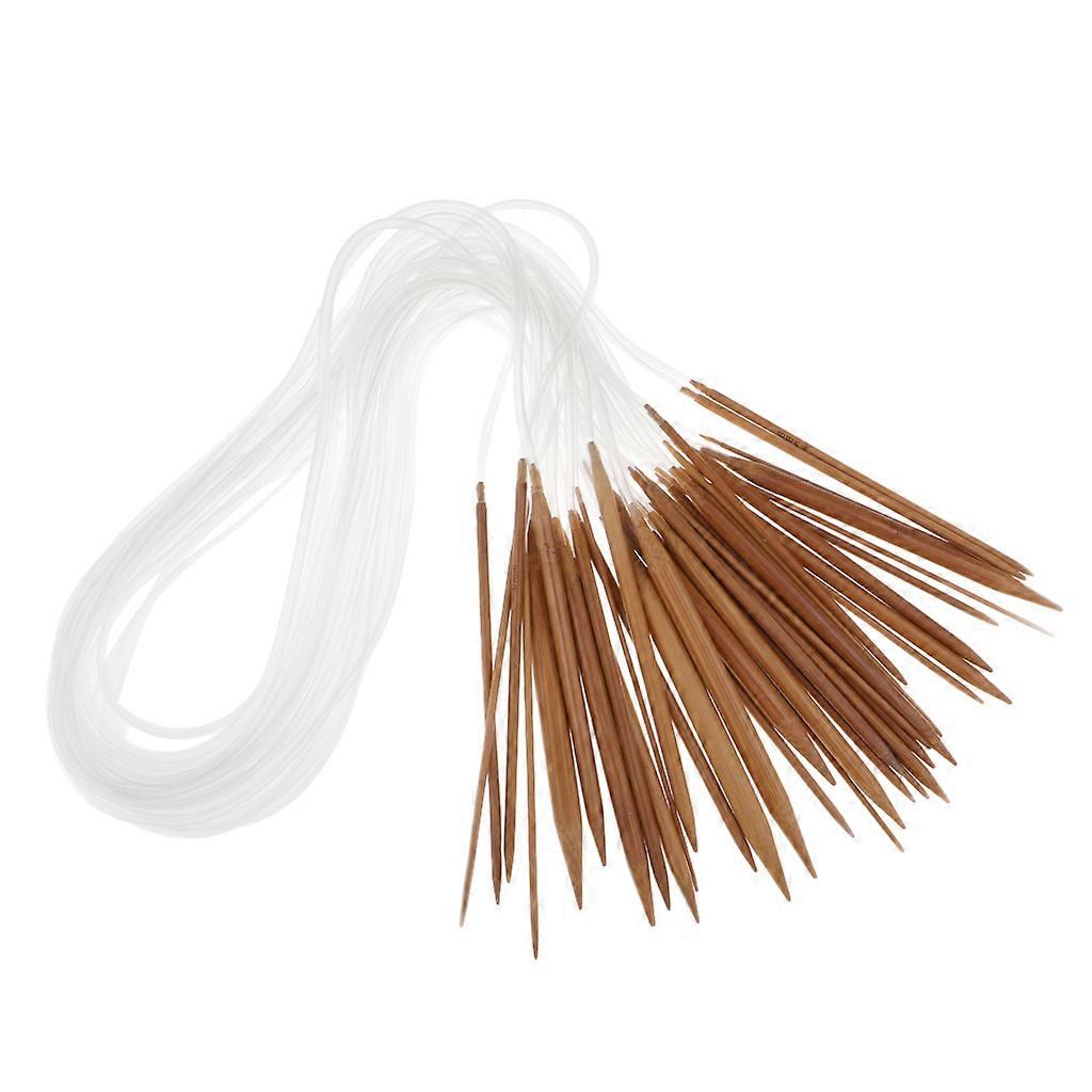 18 Boy Karbonize Bambu Dairesel Tüp Örgü Örme