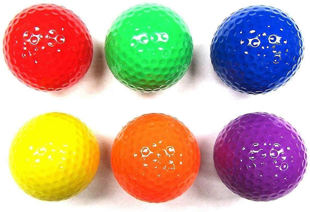 Mixed Colored Golf Ball, Driving Range Golf Balls,golf Practice Ball(six Color)