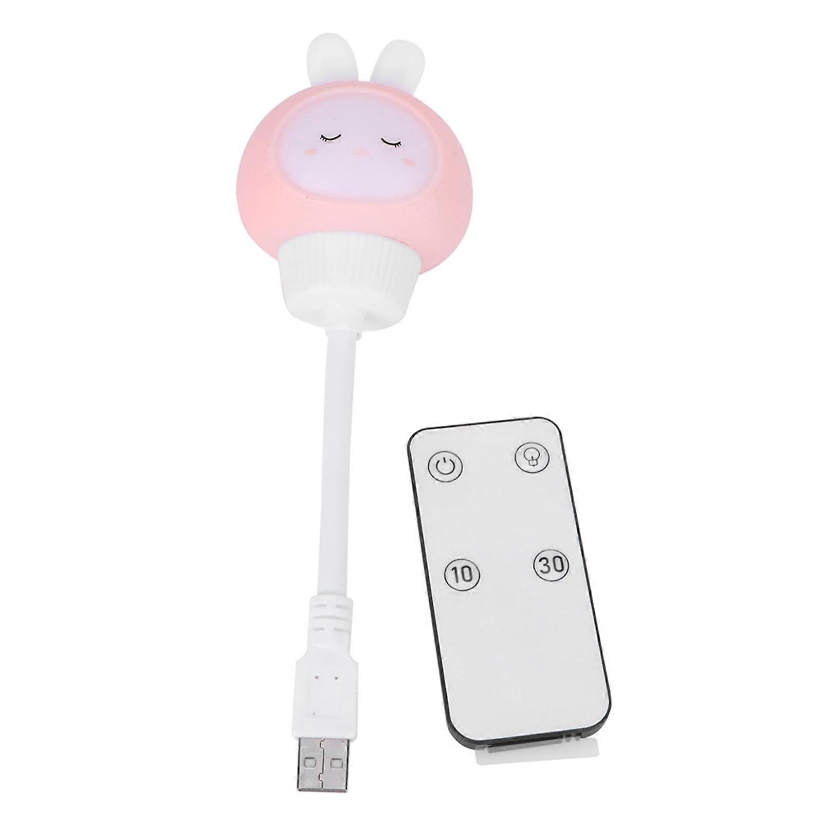 Timing Flexible USB LED Night Lamp for Bedroom Bedside Use, Adjustable Brightness, Warm White Color, Portable Design
