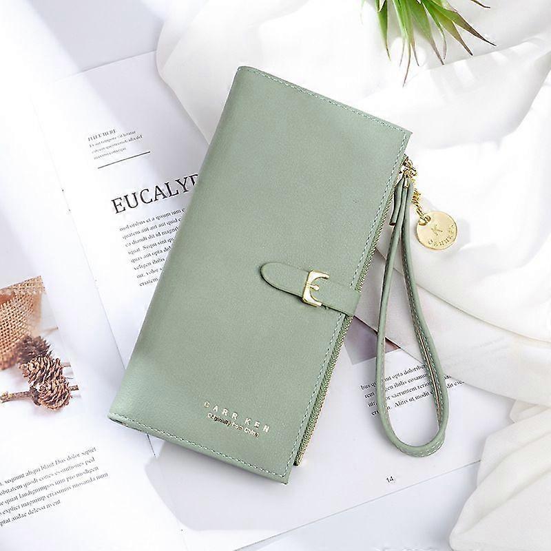 محفظة جلدية طويلة ، لطيف المرأة الجلود المحفظة أزياء السيدات مخلب حامل حالة ورقة قلادة عملة سحاب Type7
