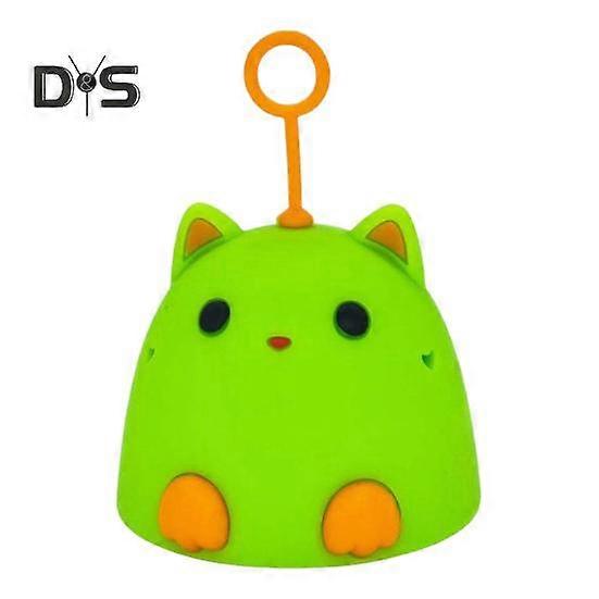 Egg Washer Cartoon Cat Shape Hanging Ring Silicone Brush High Elasticity Small Egg Brush Compact Egg Cleaning Tool