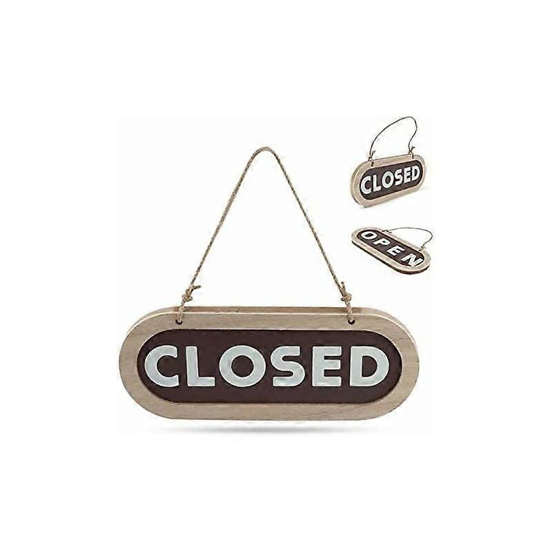 Open Closed Sign, Double Sided Hanging Sign Sign for Home Cafe Decoration Restaurant Store