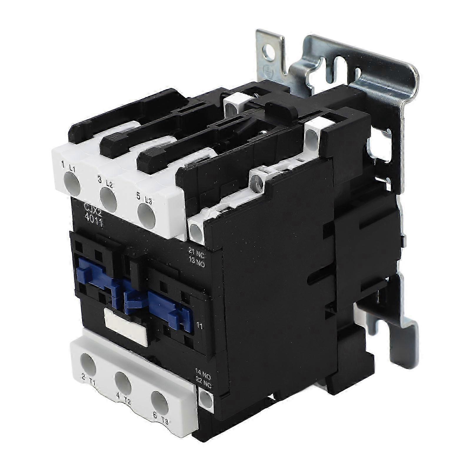 AC Contactor 3 Pole DIN Rail Mount Universal Circuit Control Electric Motor Contactor 380V Coil 40A