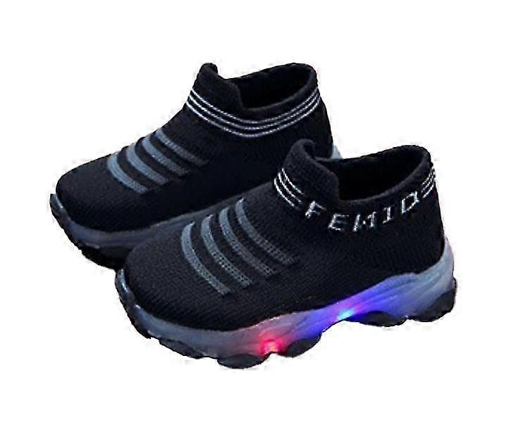 Παιδικά Sneakers Παιδιά Baby Girls Αγόρια Letter Mesh Led Φωτεινές κάλτσες Sport Run Sneakers Παπούτσια