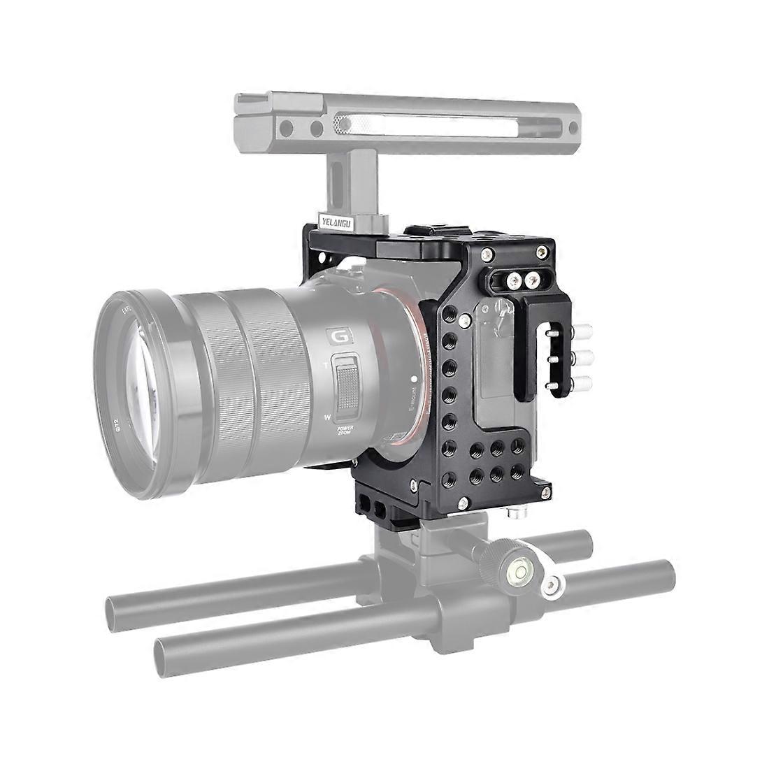 YELANGU CA7 YLG0908A-A01 Videokamera-Käfigstabilisator für Sony A7K / A72 / A73 / A7S2 / A7R3 / A7R2 / A7X (Schwarz)