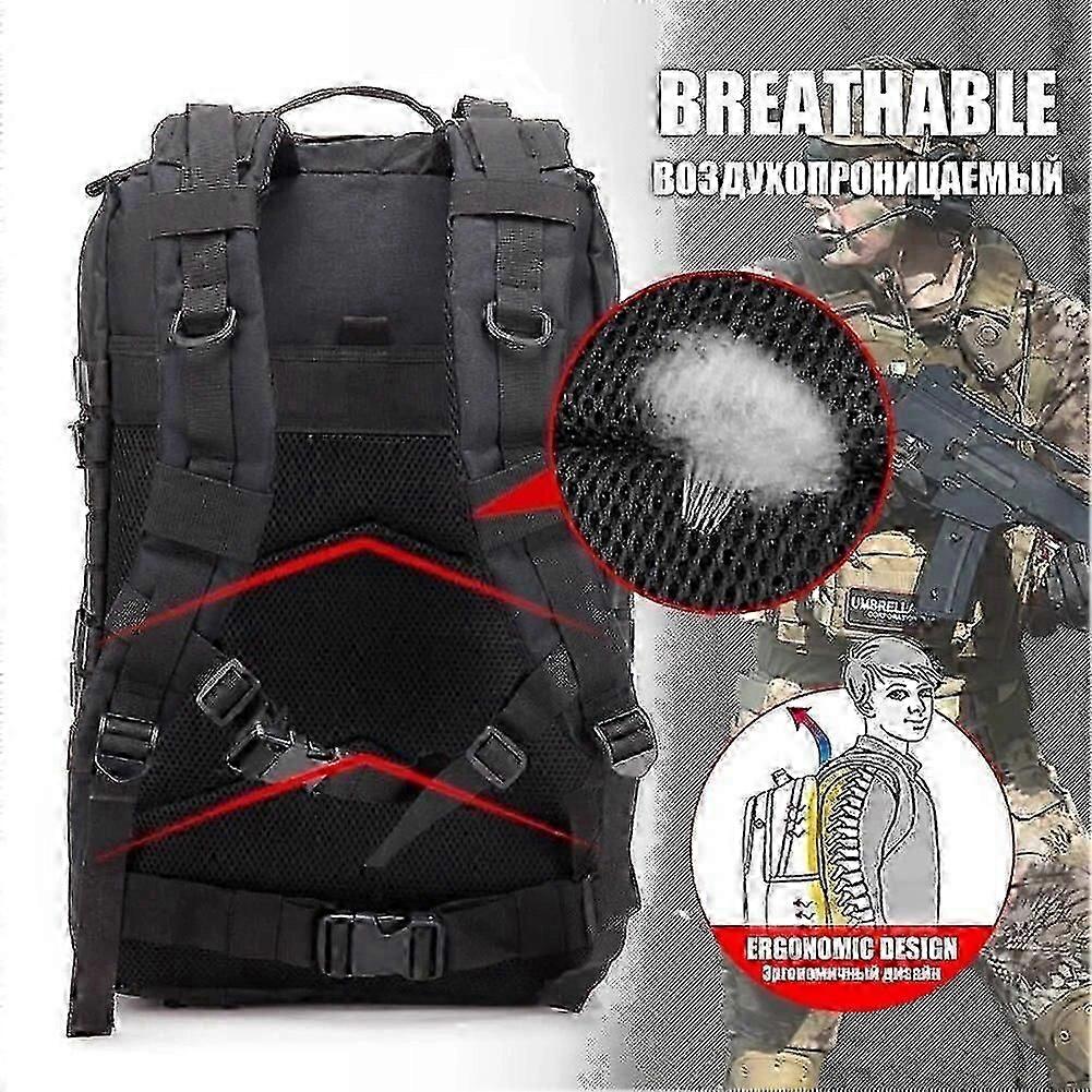Zaino Caccia HOW'ON 30L - Impermeabile Mimetico, Tessuto Oxford, Per Outdoor