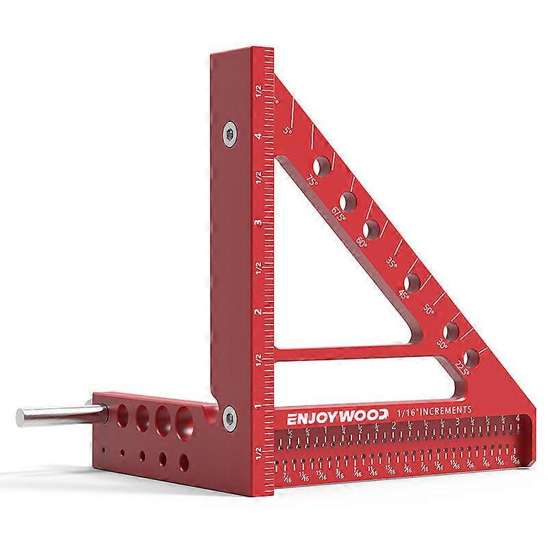 3D Multi-angle Measuring Ruler: Durable Aluminum Alloy T-type Tool For Engineers