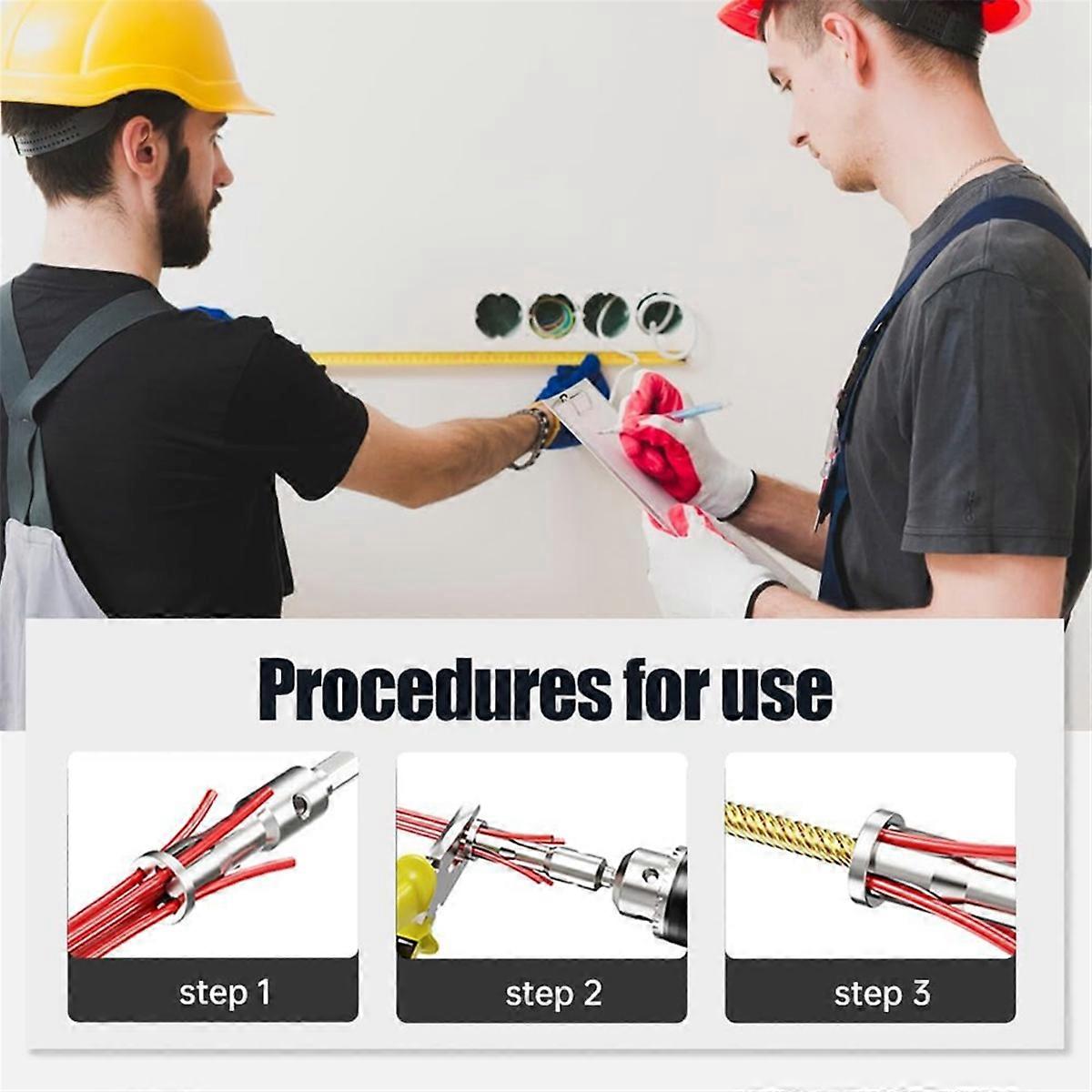 5pcs Wire Stripping and Twisting Tool,Wire Twister Tool for Drill