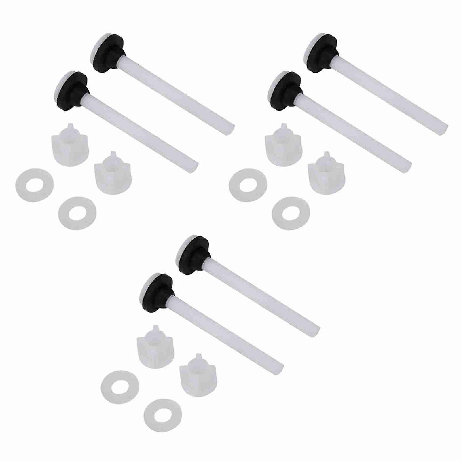 Ensemble de 3 paires de vis pour réservoir d'eau de toilette, deux pièces, fixations, accessoires de montage, outils de réparation