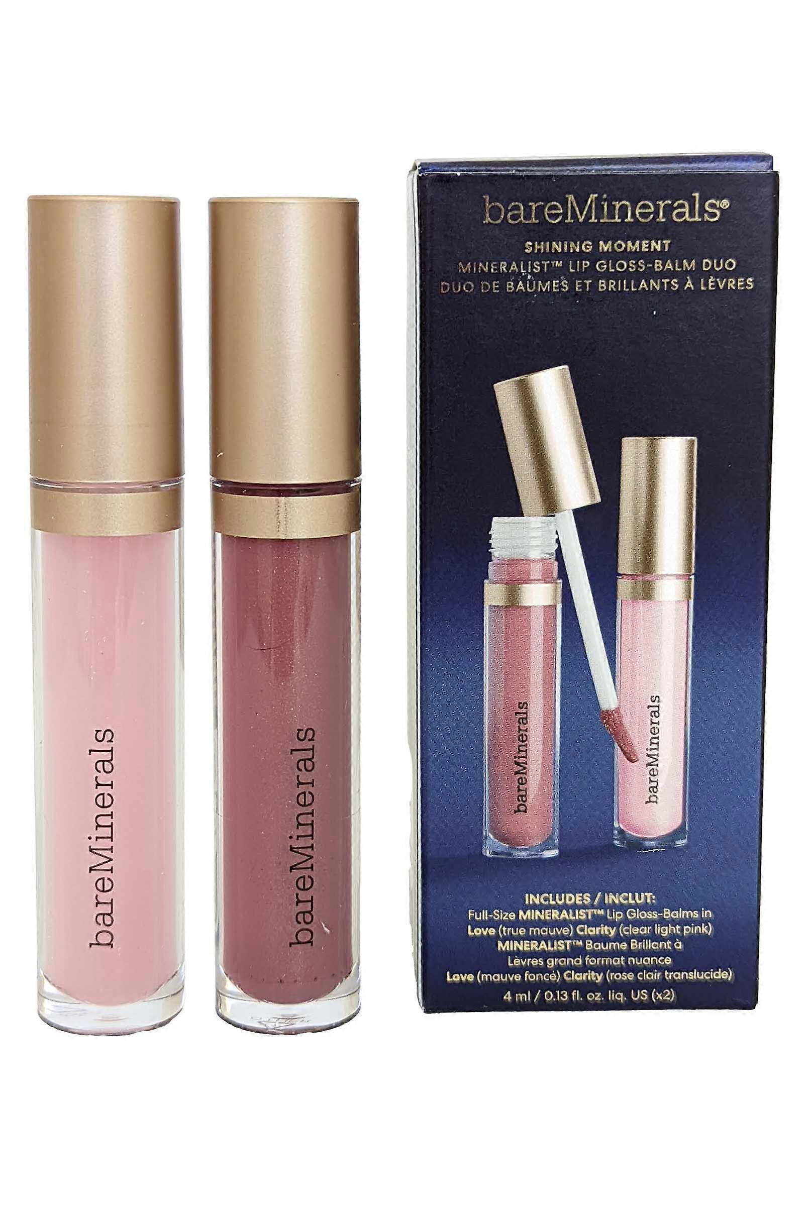 Bare Minerals Shining Moment Mineralist Lip Gloss Balm Love and Clarity