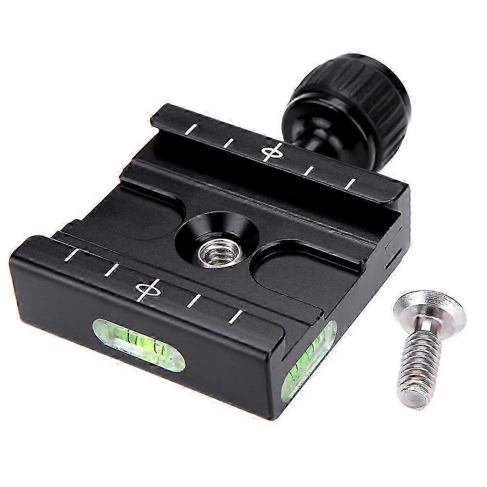 Quick-Release Clamp Adapter Plate by Andoer for Tripod Ball Head with Gradienter and Arca Swiss RRS Wimberley Compatibility