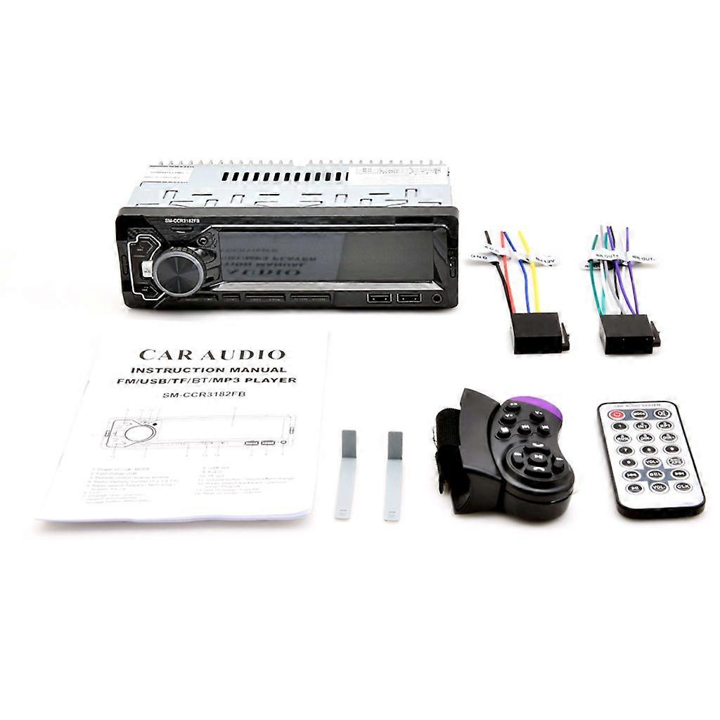 12V Car Bluetooth-compatible Car MP3 Player 2USB Hands-free Call Music Colorful