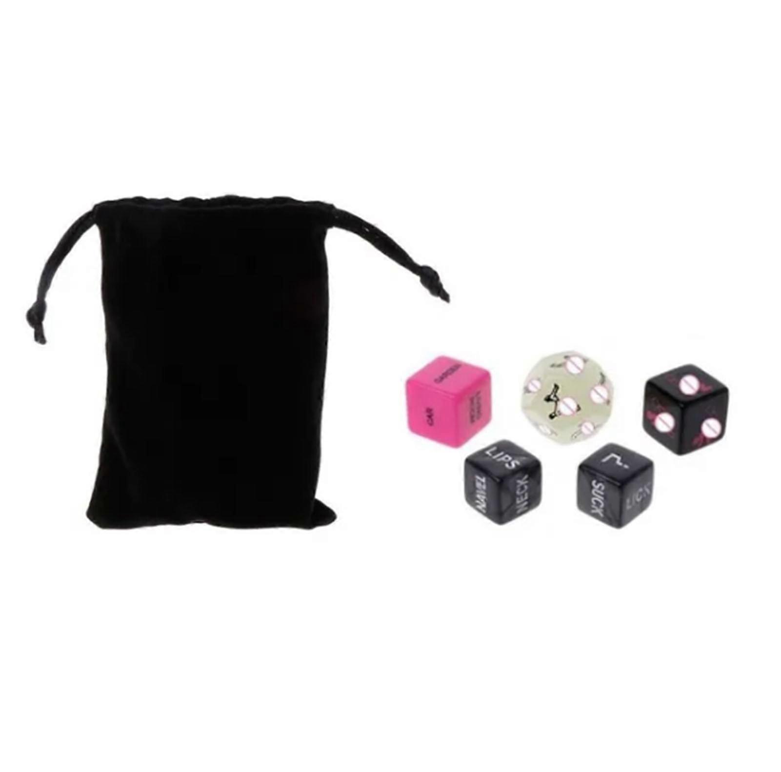 Luminous Gaming Dice Set, Impactful Eco-Friendly Acrylic Accessories, Portable Colorful Polyhedral Dice With Cloth Bag, Quality-Controlled Dice For