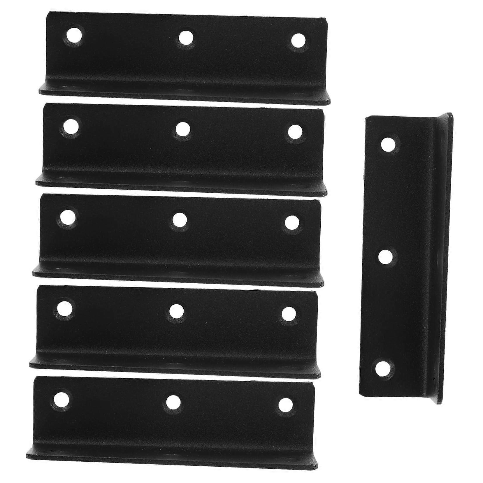 Sturdy Stainless Bracket Set 6 Pcs l Brackets for Cabinet Bed Table High Load Capacity