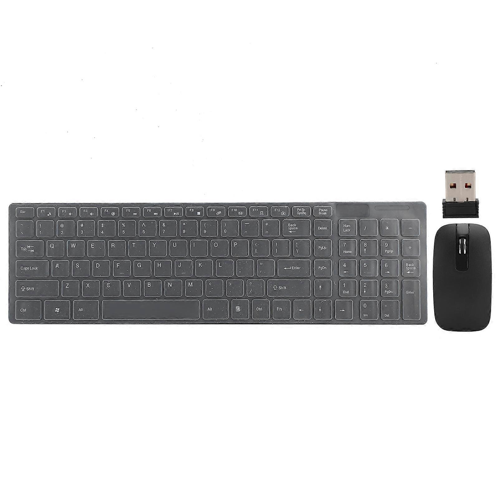 Mouse and Keyboard Set Wireless 10m Remote Connection Smart Sleep Fingerboardand Mouse Combo for IOS/Windows/Android