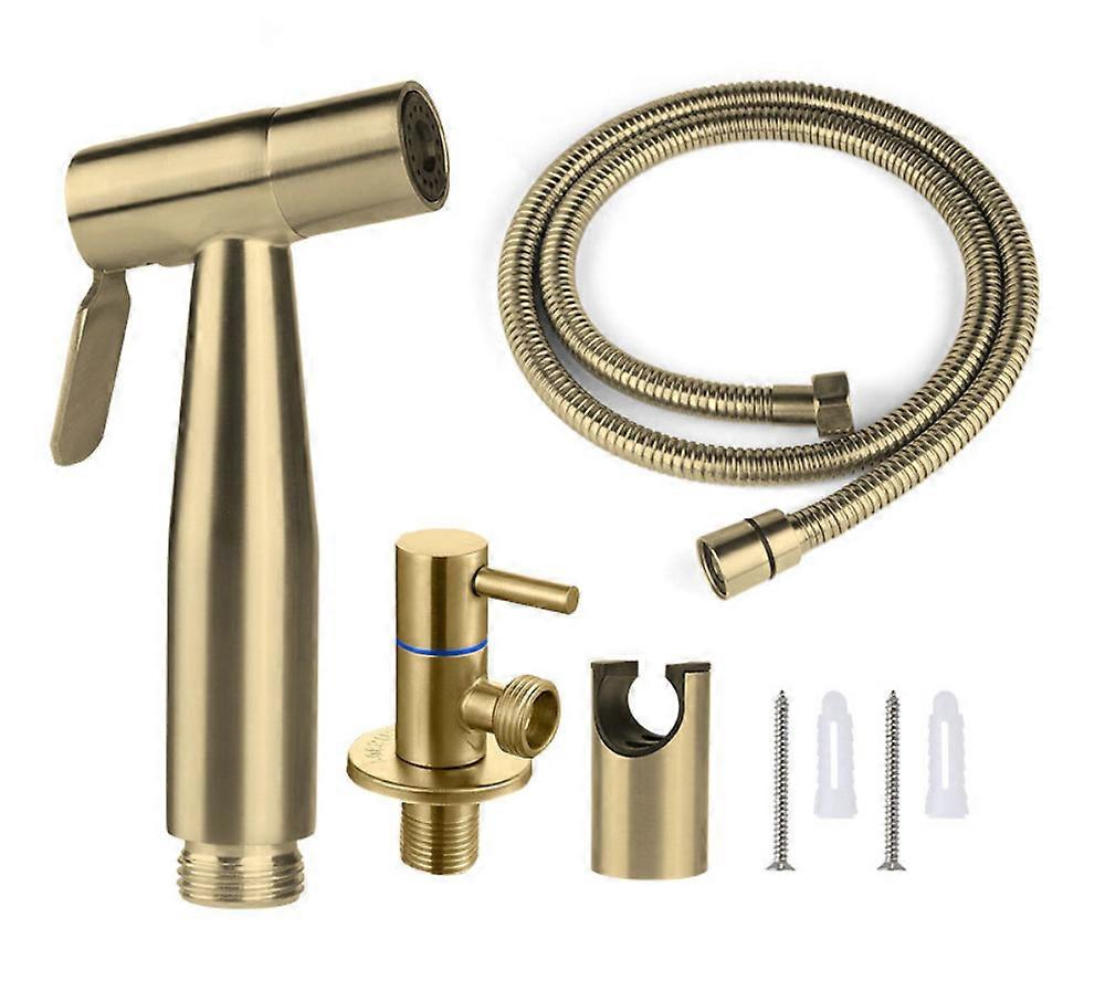 Douchette WC Vaporisateur Bidet Pulvrisat 150 cm,couleur or
