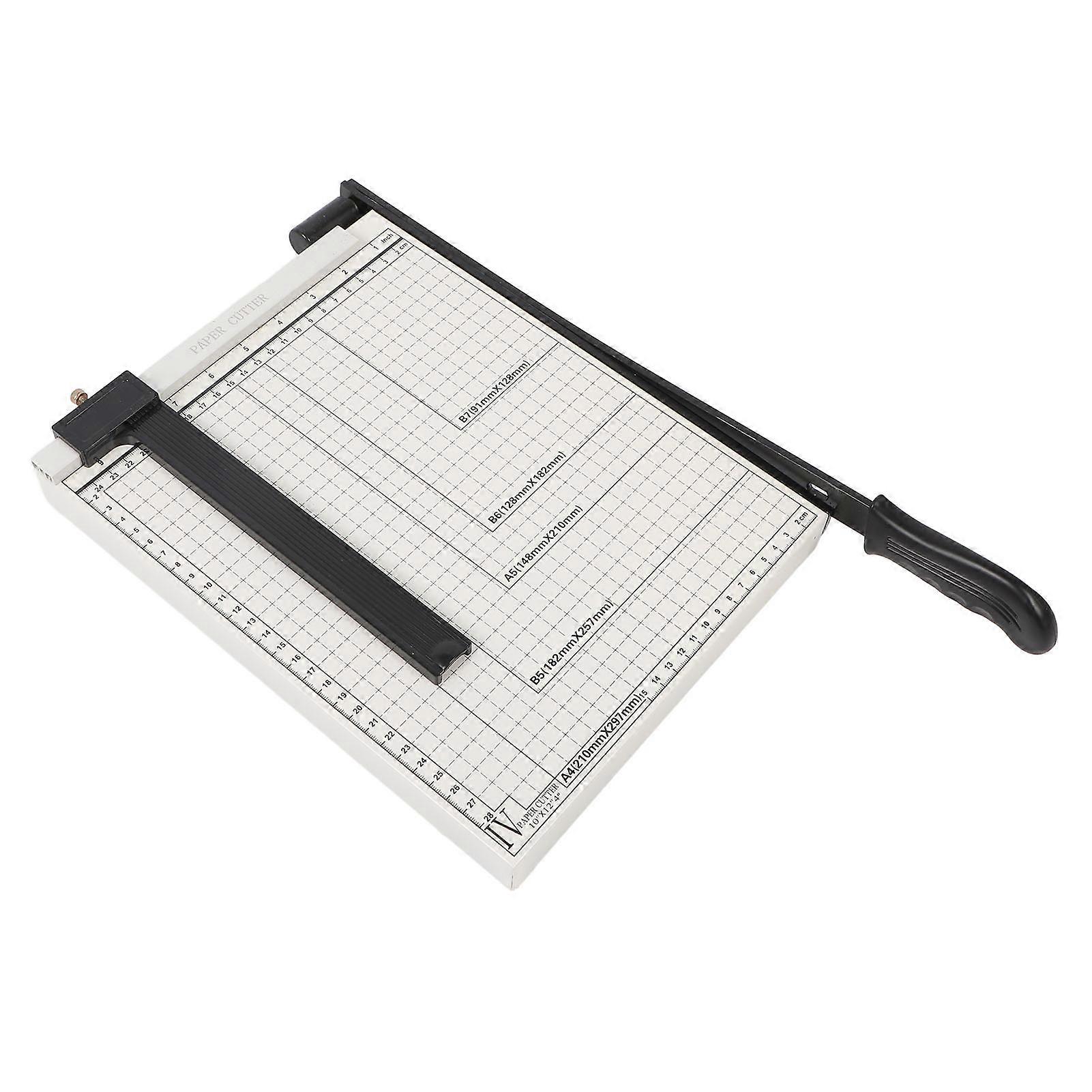 A4 Paper Cutter Accurate Scales Efficient Multi Functional Professional Paper Trimmer Paper Slicer for Office Use White