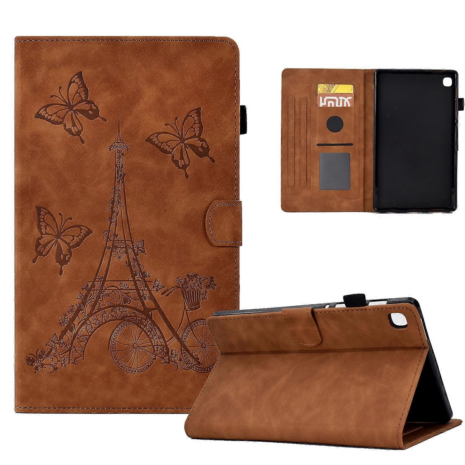 For Samsung Galaxy Tab A 10.1 2019 T510 Tower Embossed Leather Tablet Case