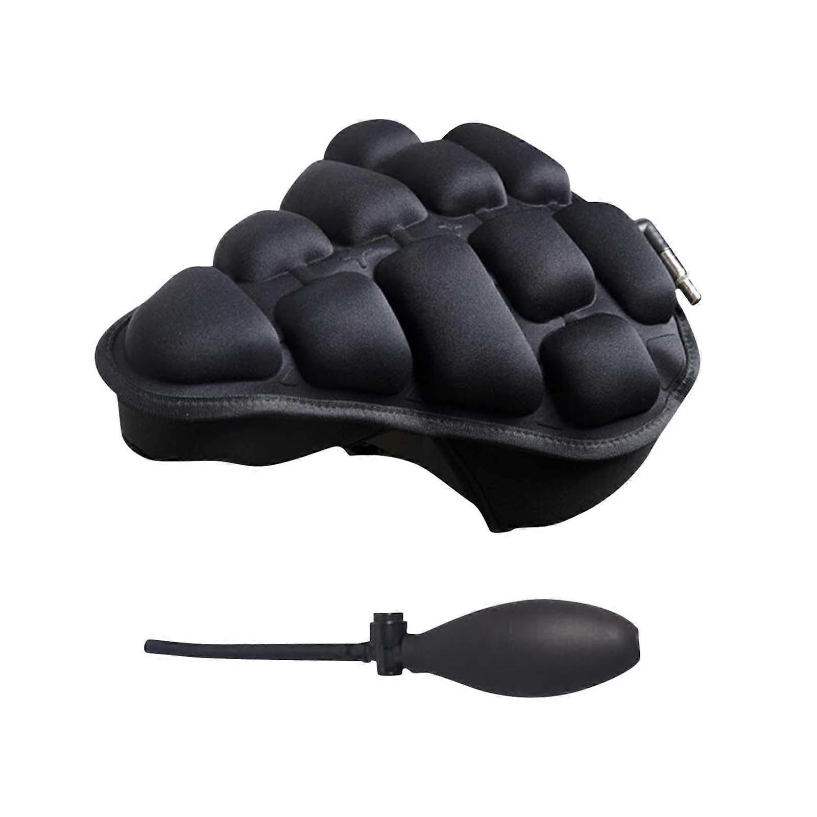 Almofada de assento de bicicleta universal Capa de almofada de assento inflável Mini anti-choque portátil para reduzir a pressão com cilindro inflável