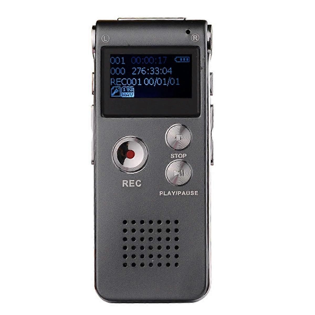 8G Digital Voice Recorder Smart Recording MP3 Player External Speaker