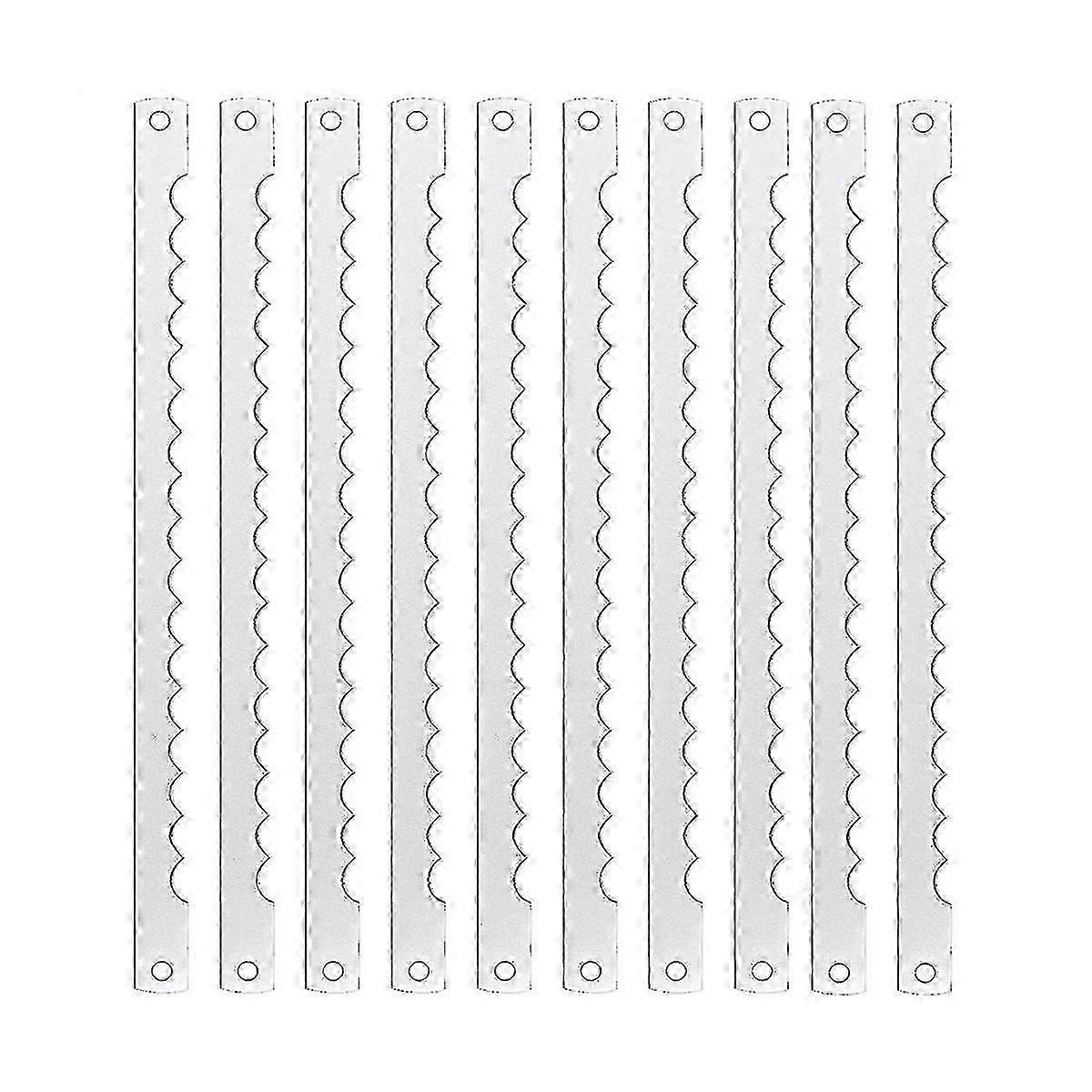 Lame per coltelli ad arco per pane Lama di ricambio in acciaio inossidabile Lama per pane per torta Taglio del pane fatto in casa 10 pezzi-eccellente