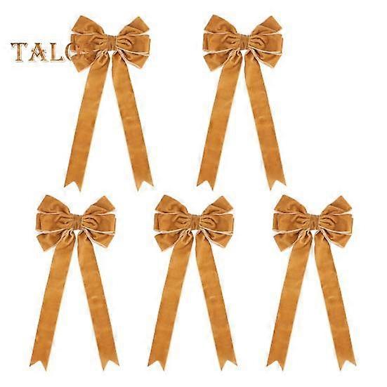 5 db-os karácsonyi bársony masni ünnepi karácsonyfadísz koszorú bársony szalag masni ajándékdoboz csomagoláshoz barkácsoláshoz