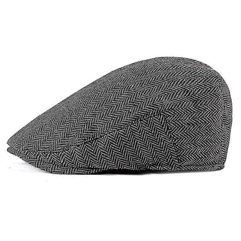 Men's Beret Hat Polyester Basic Flat Cap Mens Solid Colored Gatsby Duckbill Hat