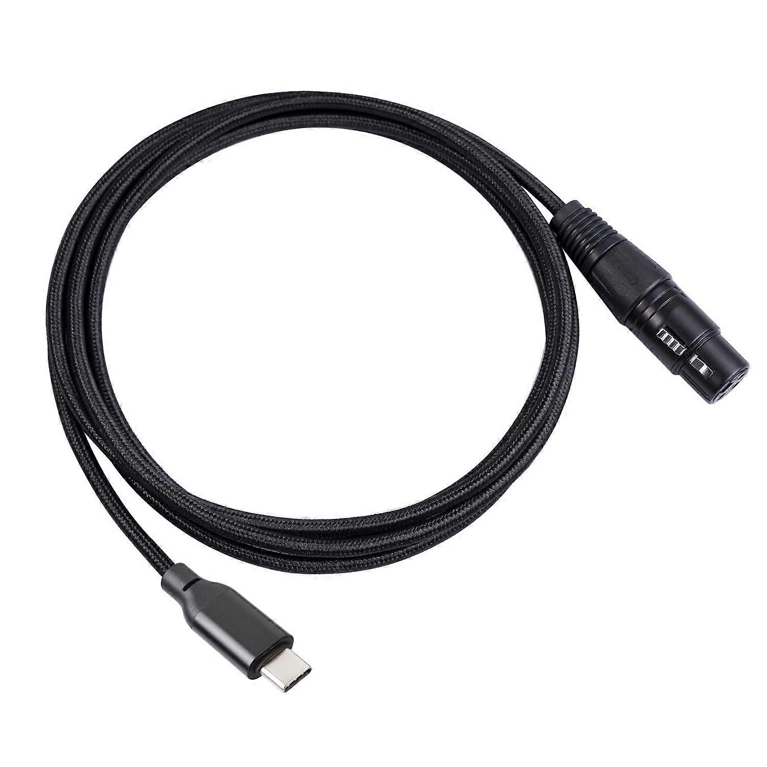 6.6 FT USB C to XLR Female Cable,USB Type C to XLR Female Output Cable,USB C Mic Cable