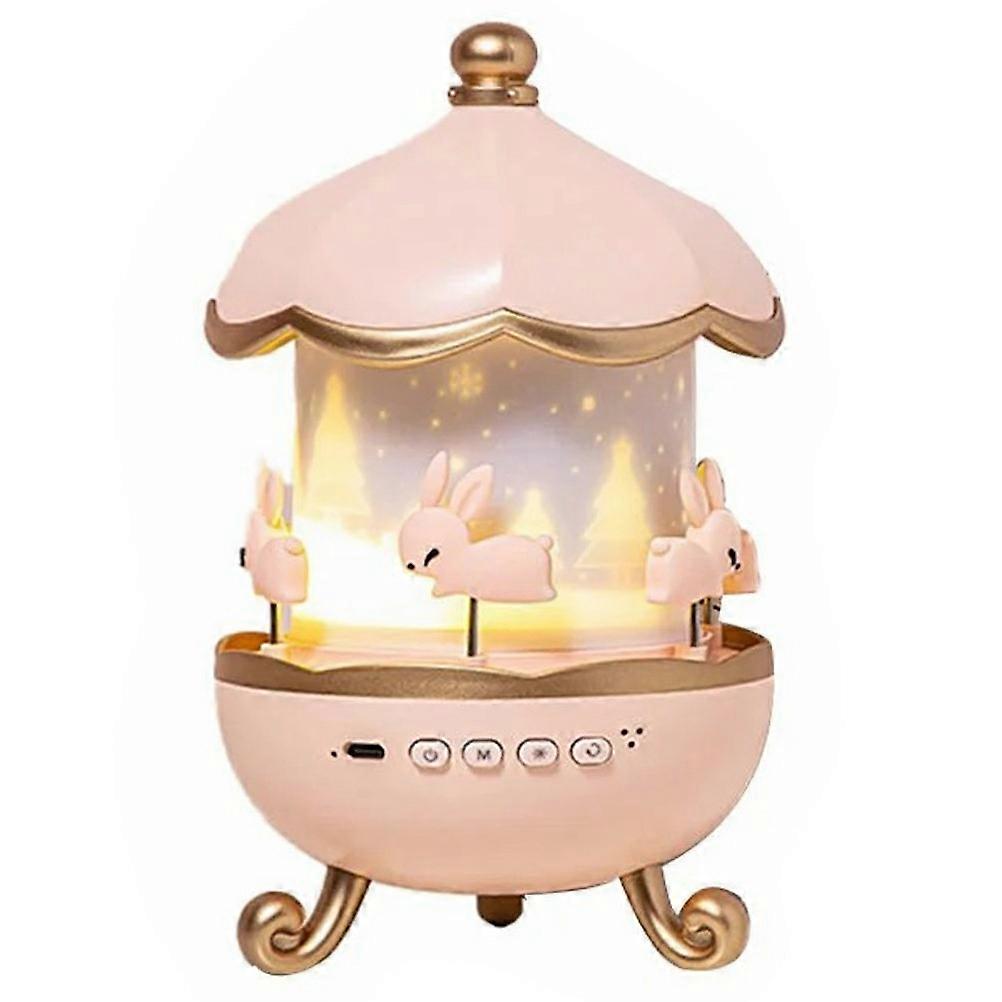 WH-E11 Creative Rotating Starry Star Projector Light Music Box Bluetooth-Compatible Night Lamp