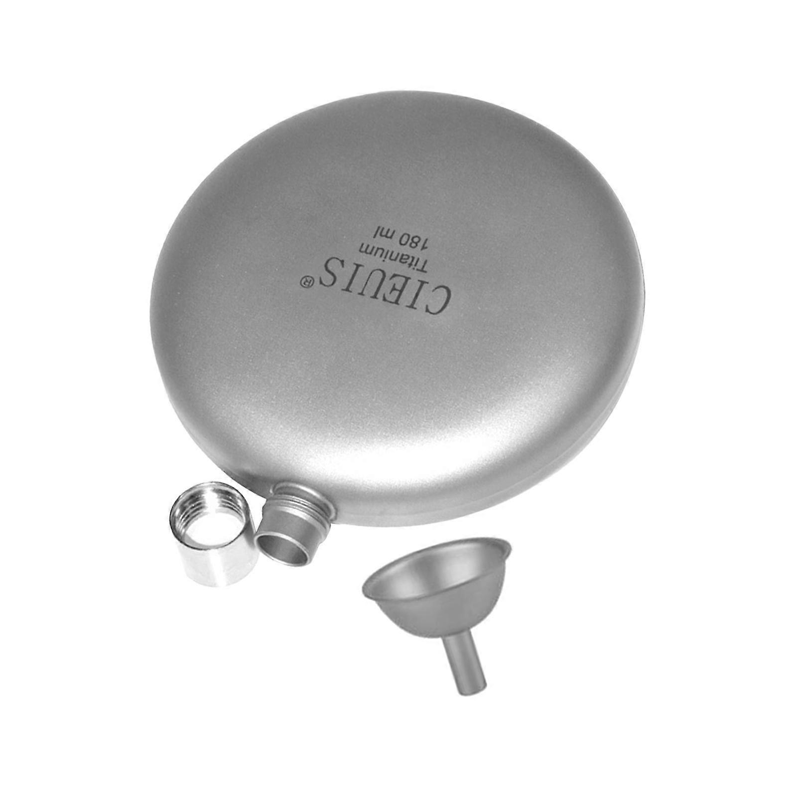 Titanium Hip Flask Mini Portable 180ml Drinking Cup Pot Drink Bottle Flask for