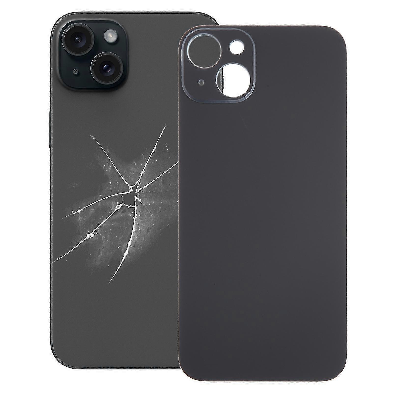 Easy-to-Replace Battery Cover for the 15 Plus with Large Camera Cutout and Glass Rear Panel