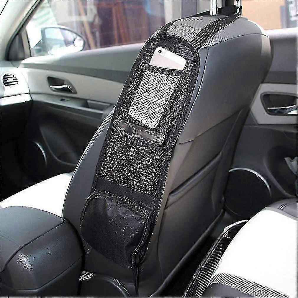 מארגן צד מושב לרכב, תיק תלוי אחסון מושב אוטומטי, טלפונים, משקה, מחזיק דברים עם רשת, כיס למכוניות, Suv, משאית