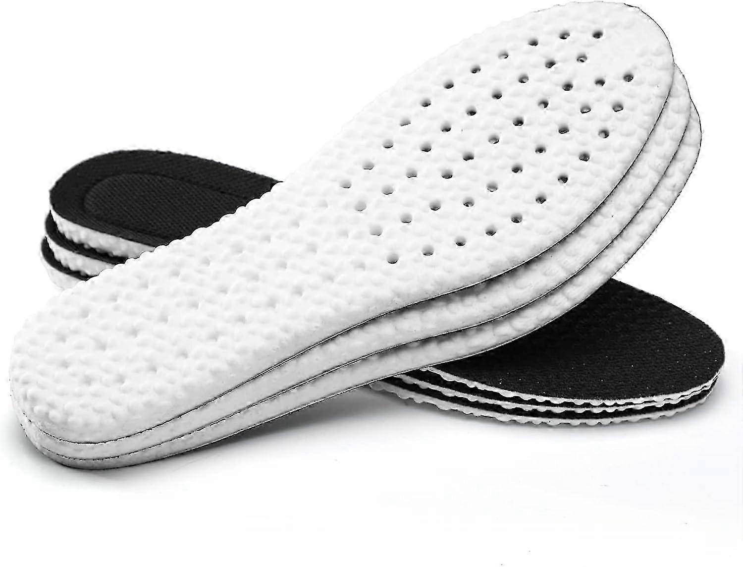 3 Pairs Shock Absorption Flexible Replacement Insoles,E-TPU Elastic Inserts,Relieve Foot Pain,Maximum Cushion Comfortable Insoles