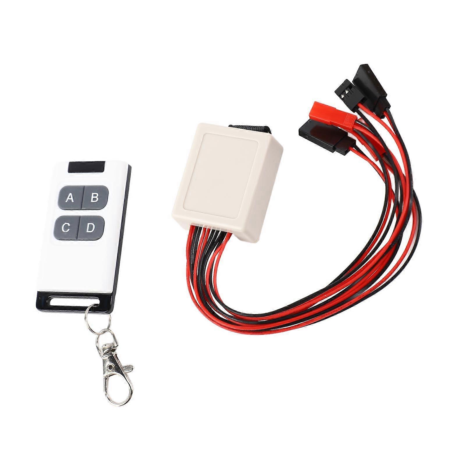 RC Modell Auto Winde Controller Universal Kletterauto 4 Kanal Winde Licht Fernbedienung Controller für 1/10 RC Crawler Fahrzeuge 