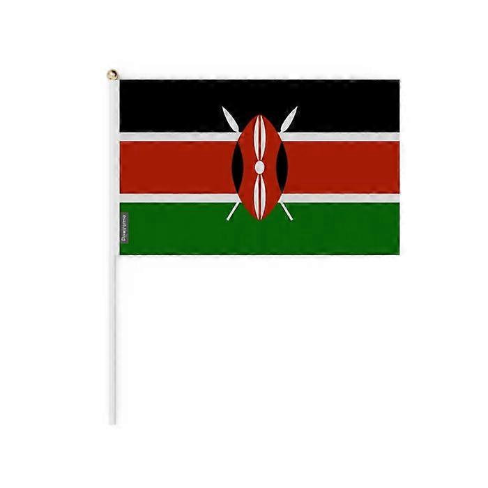 Flag - Kenya - Mini Flag - 30 x 45 cm - Polyester - Double-sided